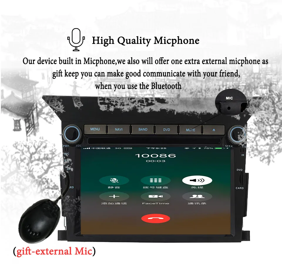 Excellent 2 DIN CAR Navigation auto audio car stereo dvd player multimedia Android 8.1 for Honda pilot with Sat nav Head Unit DVD Player 4