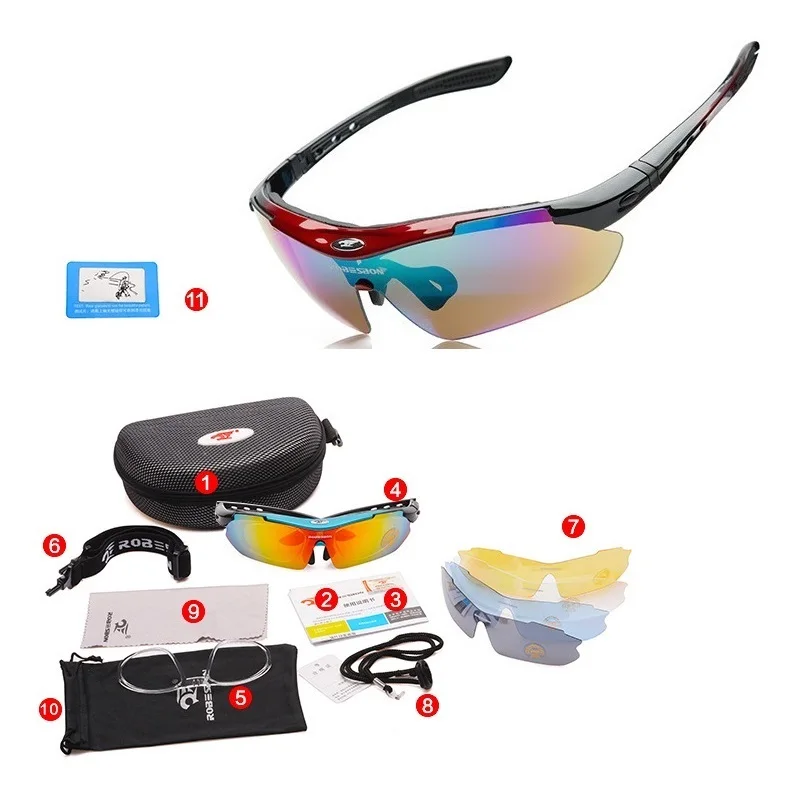 Профессиональные поляризационные велосипедные солнцезащитные очки новые уличные спортивные велосипедные очки велосипедные солнцезащитные очки 29g очки 5 линз