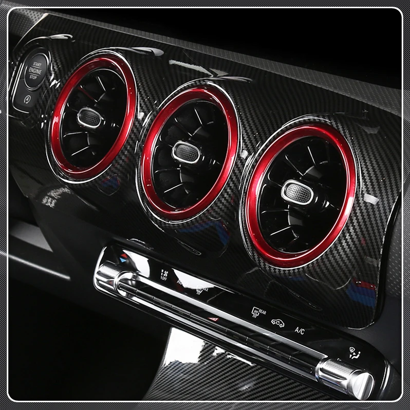 Для Mercedes-Benz A Class W177 Автомобильный интерьер Кондиционер AC вентиляционное отверстие крышка отделка 7 шт. АБС пластик авто аксессуары