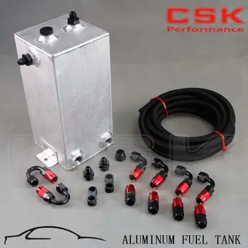 

4L drawing polishing Complete Fuel Surge Tank 4 Litre Swirl Pot System kit black / blue