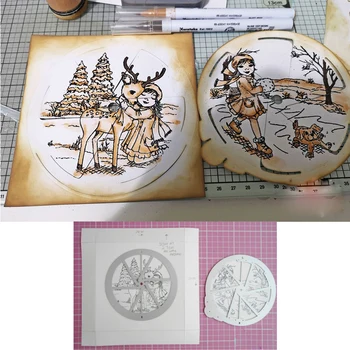 

Rotate Slide And Reveal Metal Cutting Dies Stencil for DIY Scrapbooking Embossing Photo Album Decoration Paper Craft Die Cut