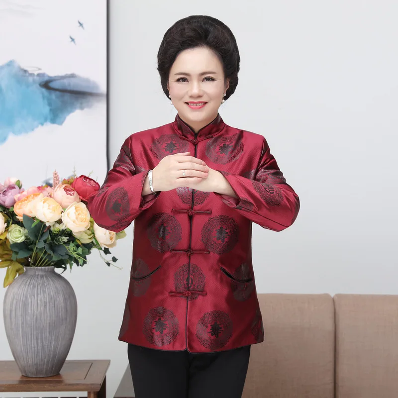 Традиционные китайские куртки для влюбленных платье долговечная одежда костюм Тан мужские и женские топы с длинными рукавами в китайском стиле Свадебная блузка - Цвет: as picture