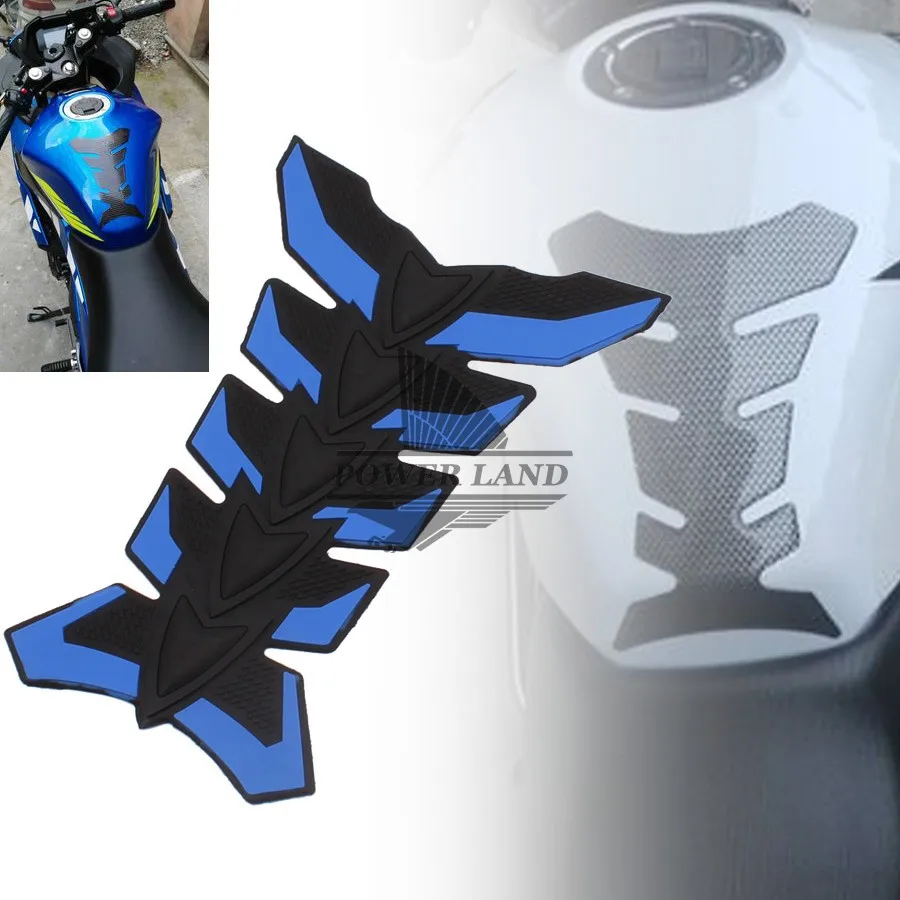 

Blue 3D Rubber Sticker Motorcycle Sticker Fuel Gas Tank Pads Tank Cover Protector Tank Sticker Tank Decals Free Shipping