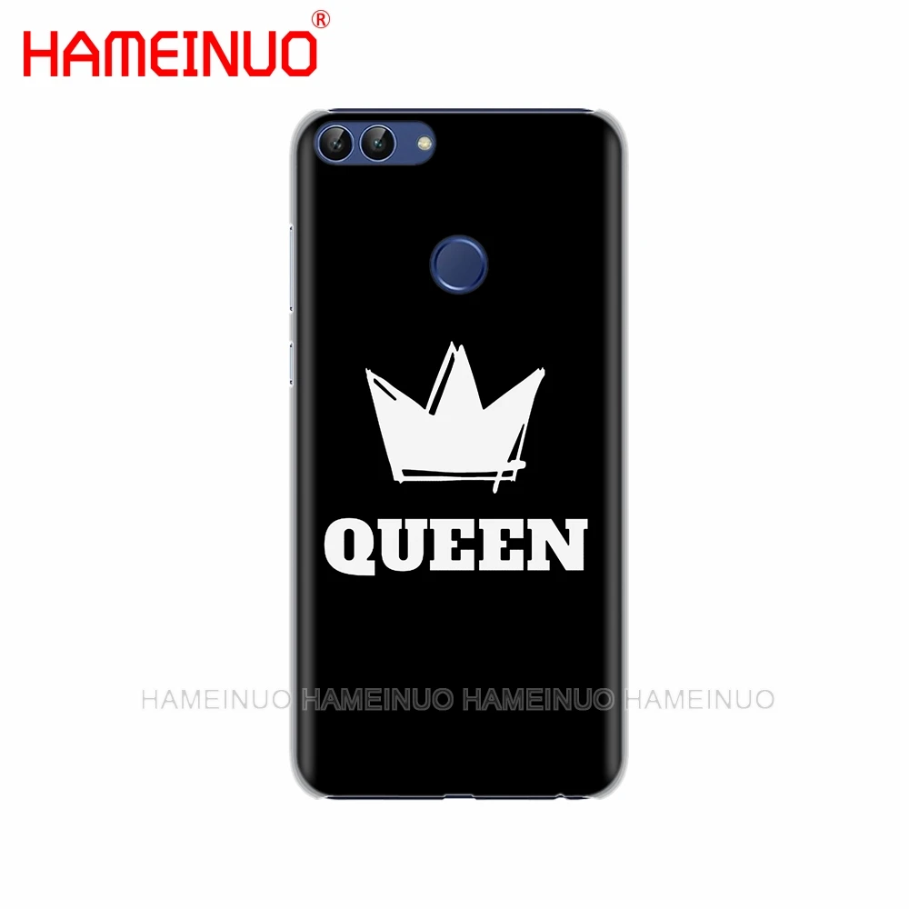 HAMEINUO Король Королева Пара Сотовый телефон чехол для huawei Honor 7C Y5 Y625 Y635 Y6 Y7 Y9 2017 2018 Prime