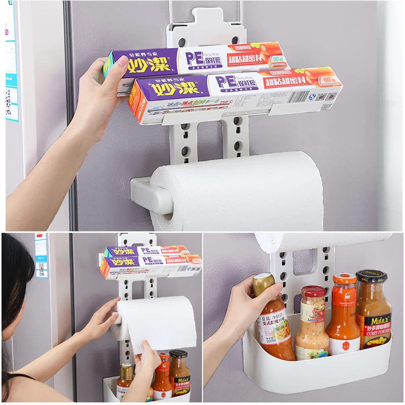 Кухонные полки для хранения Baffect органайзер на присоске холодильника магнитная