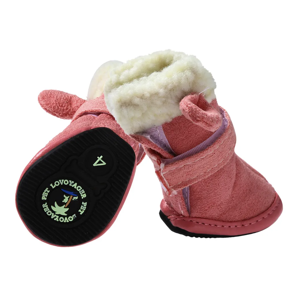 Рождественский олень игрушка в форме собаки Теплая Обувь Щенок олень зимние сапоги
