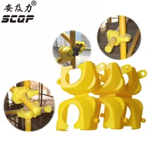 PE строительные леса трубки/заглушки желтый пластик одно крепление для строительных лесов чехол КРЫШКА ДЛЯ 48-50 мм размер трубы