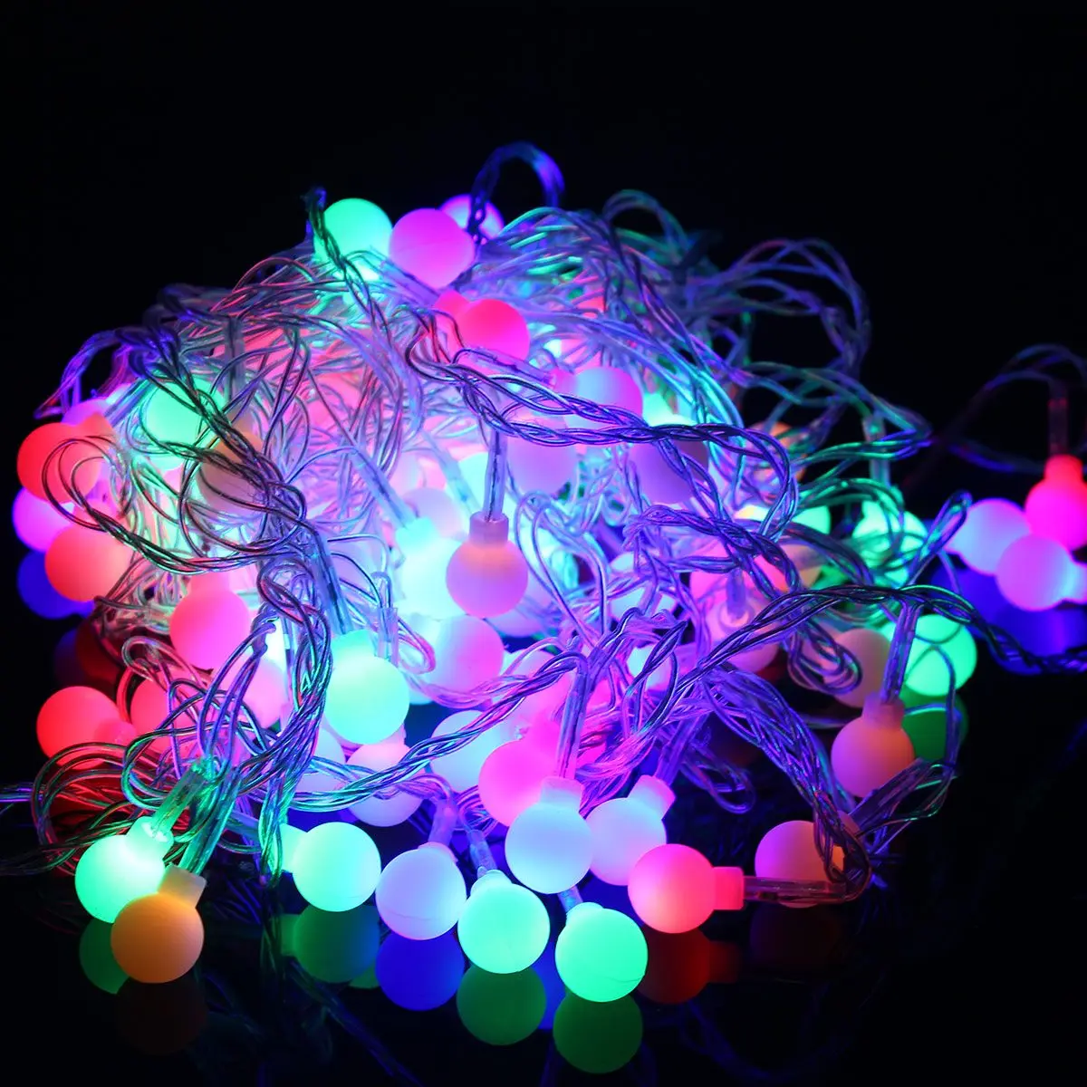 Smuxi 10 м 100 светодиодный светильник-гирлянда разноцветные вечерние Свадебные Рождественские садовые Уличные светильники 220 в EU Plug