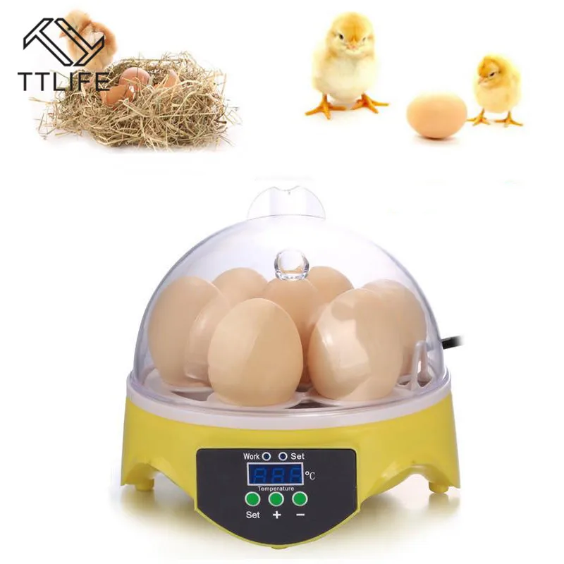 

TTLIFE 7 Digital Chicken Duck Egg Incubator Temperature Control Automatic Turning/Chicken Hatcher encubadoras para pollos