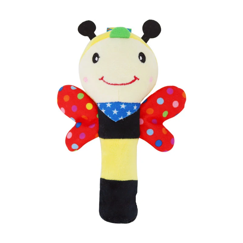 Baby Cute Hand Grasp Plush Rattle BB Stick Wings Handbell Insect Bee Appease Stuffed Toy Intelligent Kids Gifts Baby Cute Hand Grasp Plush Rattle BB Stick Wings Handbell Insect Bee Appease Stuffed Toy Intelligent Kids Gifts