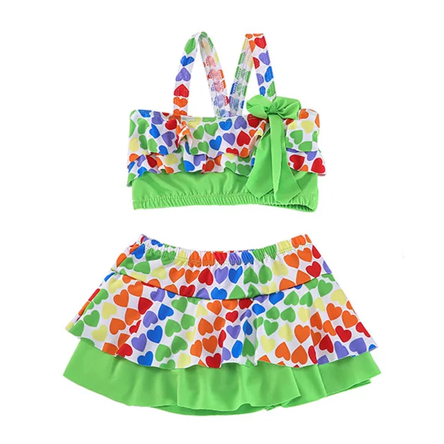 Buy 7 Styles! 2016 Kids Bikini Two Pieces Skirt / Swimming Trunks Girls