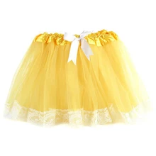 Юбка-пачка принцессы для девочек нарядная юбка для танцев Pettiskirt одежда От 4 до 10 лет