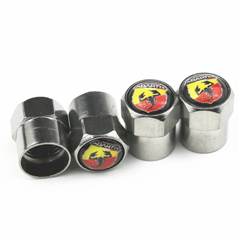 

4pcs/lot Car Styling Auto Caps Logo For Abarth 500 124 For Fiat Punto Ducato Palio Bravo Tipo Emblems Badge Accessories