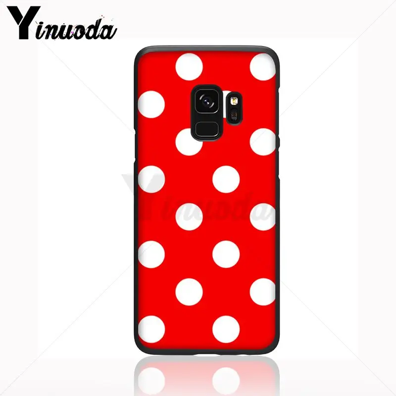 Red Black Gold Polka dots Dot