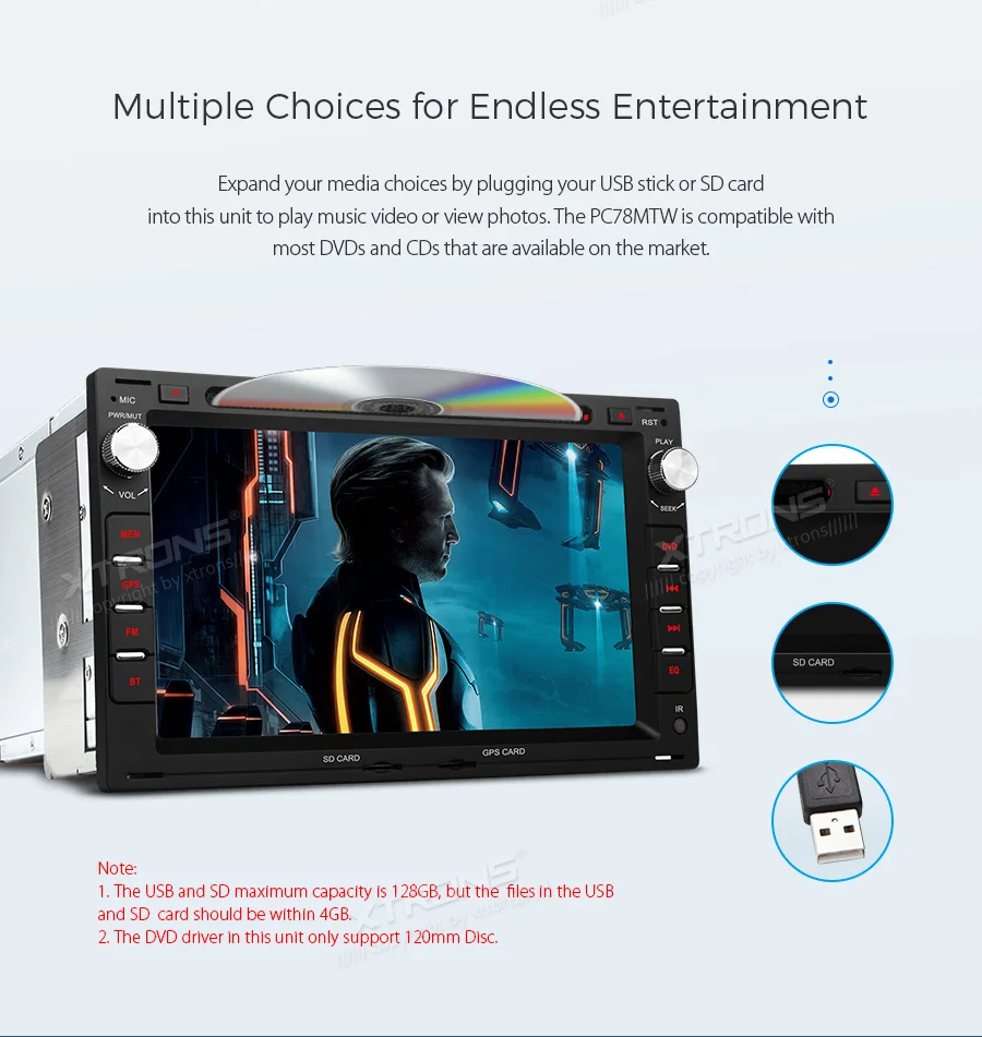 Discount XTRONS 7" Touch Screen Android Car DVD Player RCA GPS Navigation for VW Volkswagen BORA GOLF MK4 LUPO CHICO for SEAT for SKODA 11