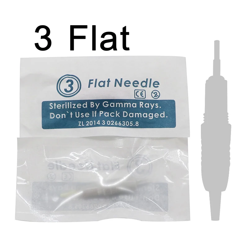 

50Pcs Disposable Permanent Makeup Tattoo Needle Sterilized Liberty Tattoo Pen Machine 3F Needles