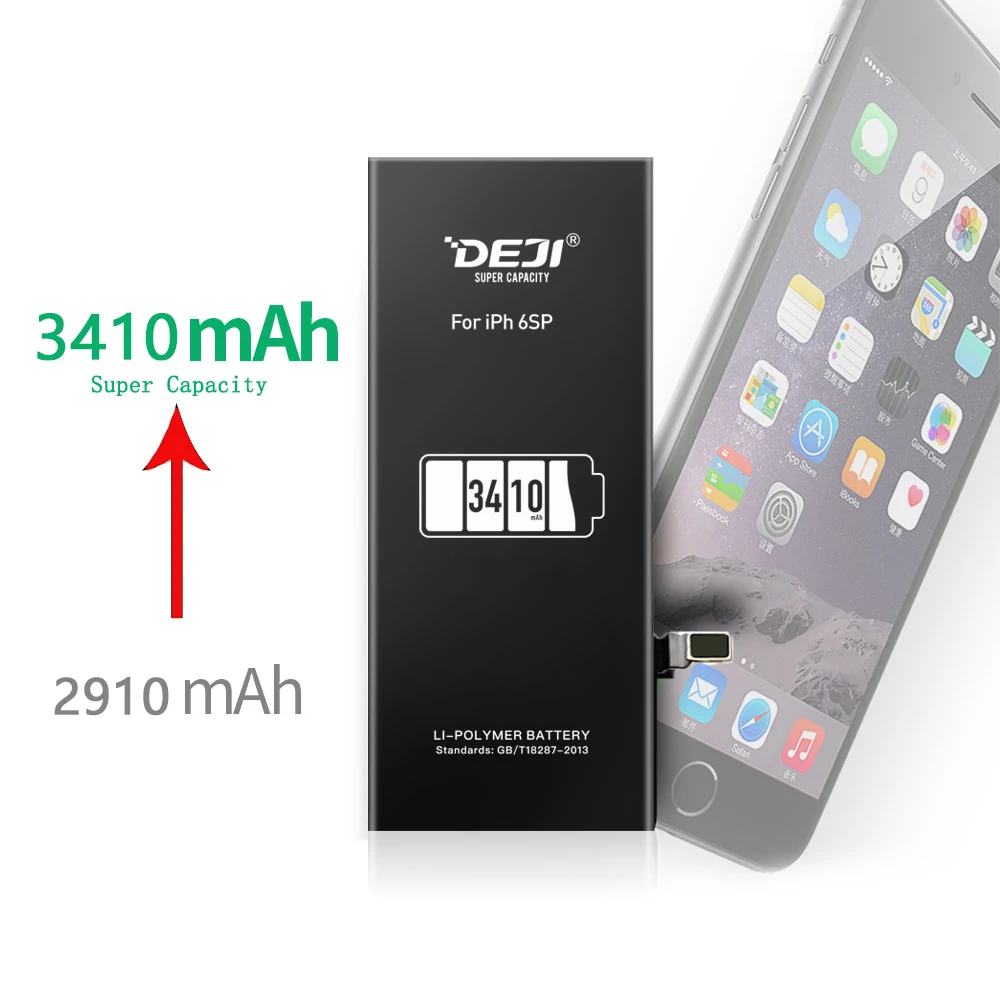 DEJI литий-полимерный аккумулятор для iPhone 5SE/6/6 P/6SP реальная емкость Intall батареи Замена с бесплатным ремонтом инструментов