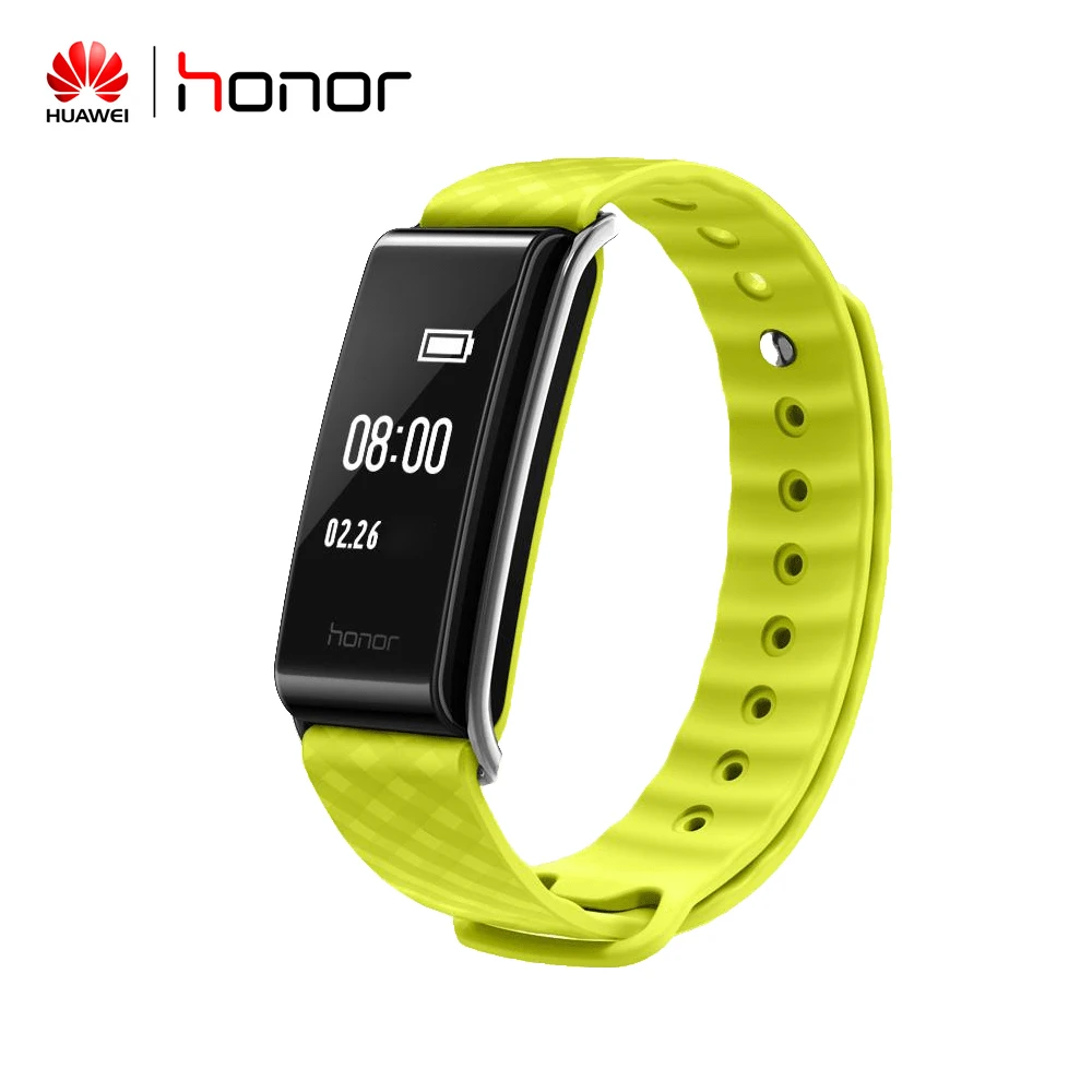 HUAWEI Honor Band A2, умный Браслет, монитор сердечного ритма, фитнес-трекер, IP67, Bluetooth, OLED, для Android, iOS - Цвет: Зеленый