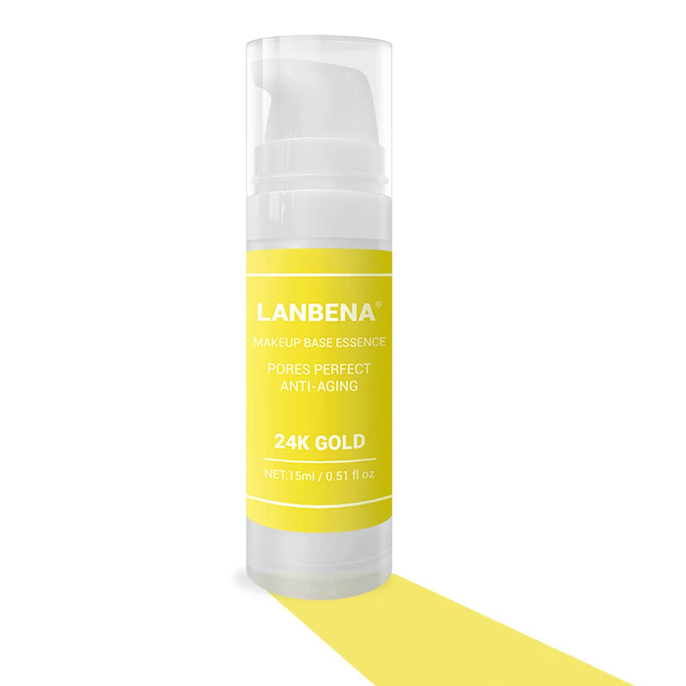 24K LANBENA основа под макияж эссенция праймер сужение пор Увлажняющая Основа OA66 - Цвет: 24K