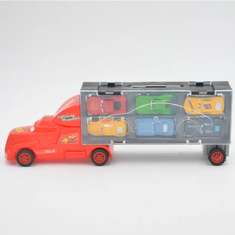 Disney Pixar Cars 3 Lightning McQueen Jackson Storm Mack Truck 6 моделей гоночных машин из литого металла и