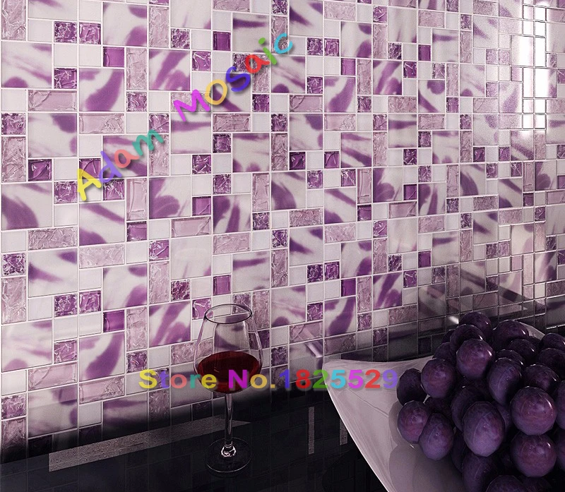 Painted Gl Purple Mosaic Tiles Frosted Iridescent Tile Kitchen Painted Gl Purple Mosaic Tiles Frosted Iridescent Tile Kitchen Backsplash Pink Le Waterdrops Hoem Deco Art On Aliexpress Alibaba