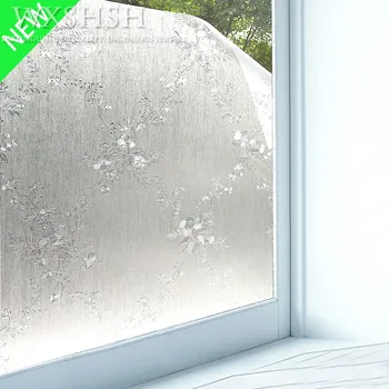 

29.5" x 75.7" Static Cling Vinly Privacy Window Film,self-adhesive 3D Thermal insulation sun blocking Decorative Glass films