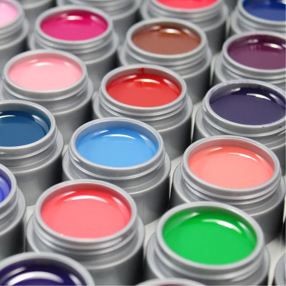 

Candy Lover Solid Pure color uv gel 6ml UV Builder Gel Set Nail Art False Full French Manicure Tips Salon Set Lot of 3