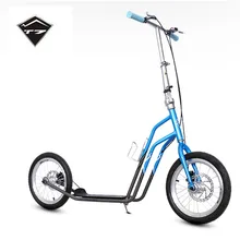 T7 16 Inch Rubber Tyre Adults Scooter With Carbon Steel Frame Hand Safe Disk Brake City Scooter