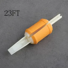 23f) 20 штук 30 мм Одноразовые квартира/Magnum Труб Orange Мягкие силиконовые татуировки сцепление прозрачный Пластик трубки точное комбо бесплатно