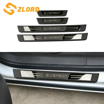 

Zlord Stainless Steel Car Door Sill Plate Welcome Pedal Fit for Ford Everest 2016 2017 2018 2019 Car Styling Accessories