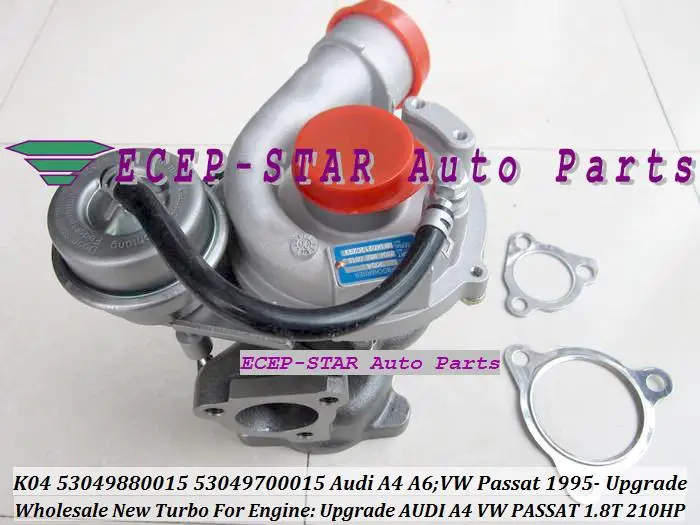 K04 K04-015 53049880015 53049700015 turbo Turbocharger For AUDI A4 A6 Upgrade VOLKSWAGE VW PASSAT 1.8T 1995- Upgrade 210HP 1.8L P (2)