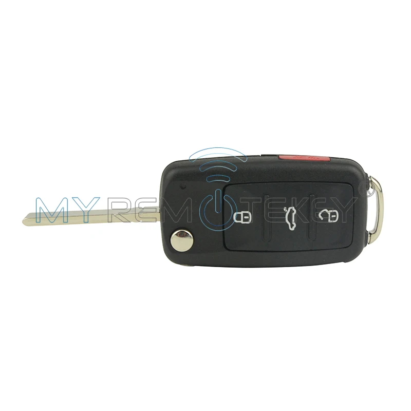 Remtekey 2 шт. 4 кнопки 5K0837202AE 315 МГц для VW Bettle СС, EOS Golf Jetta Passat Tiguan Touareg флип дистанционный ключ