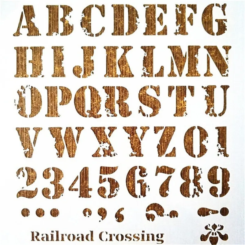 A4 Size DIY Craft Letter Pattern Stencil Template For Wall Painting Scrapbooking Stamping Photo Album Decor Embossing Paper Card A4 Size DIY Craft Letter Pattern Stencil Template For Wall Painting Scrapbooking Stamping Photo Album Decor Embossing Paper Card
