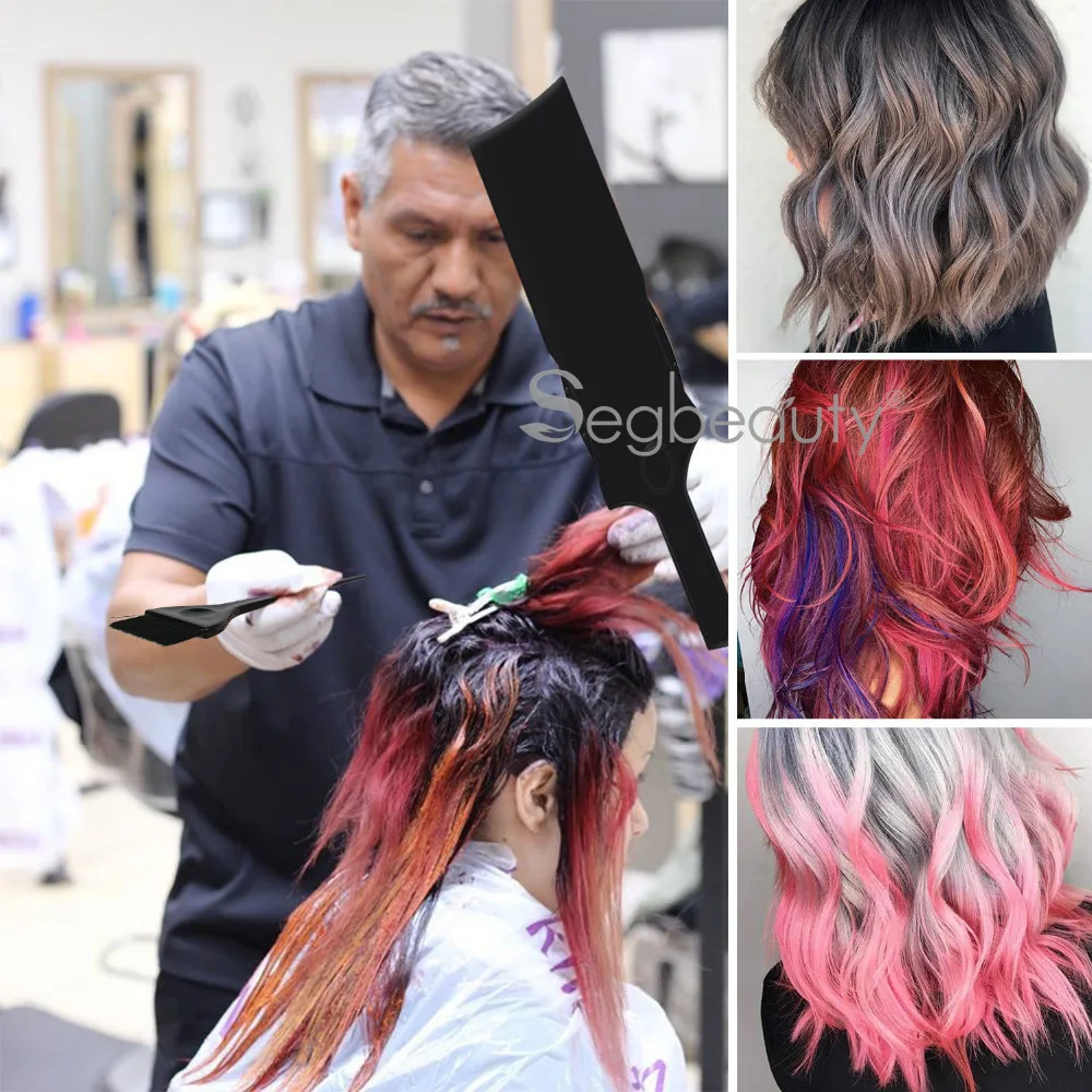 3pcs/set Hair Color Mixing Balayage Board and Brush Set Black Hair Dye Colouring Brush Comb Hairdressing Styling Tools 3pcs/set Hair Color Mixing Balayage Board and Brush Set Black Hair Dye Colouring Brush Comb Hairdressing Styling Tools
