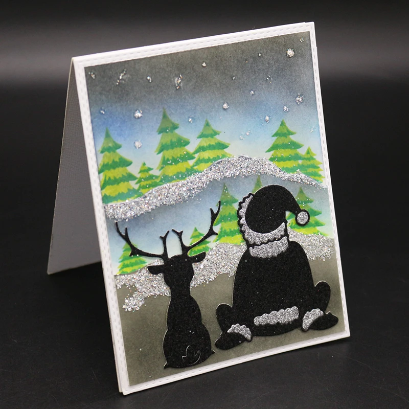 

Santa Claus and elk Cutting Dies For DIY Scrapbooking Die Decoretive Embossing Stencial DIY Decoative Cards Die Cutter