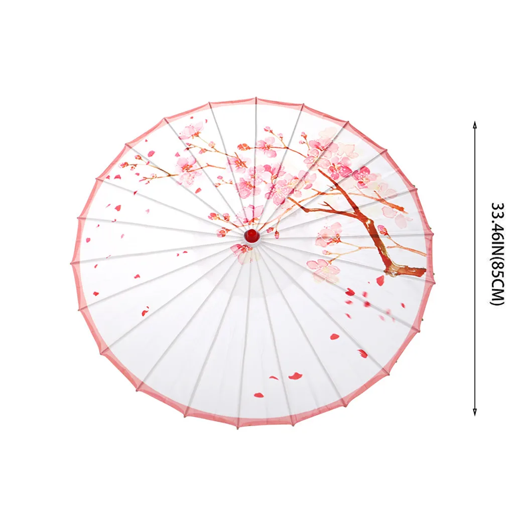 Китайский Шелковый тканевый Зонтик Классический бамбуковый танец ремесло декоративный зонтик цветок зонтик реквизит масло бумага зонтик A30613 - Цвет: C