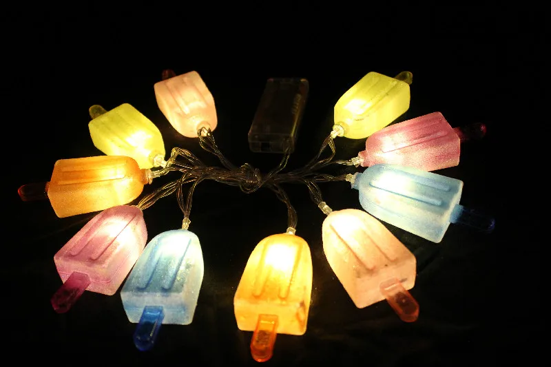 

TONGER 1.5M 10LED Colorful Ice Cream Shape Night Light Indoor Garden Decoration Lighting Fixture Party Festival Holiday String