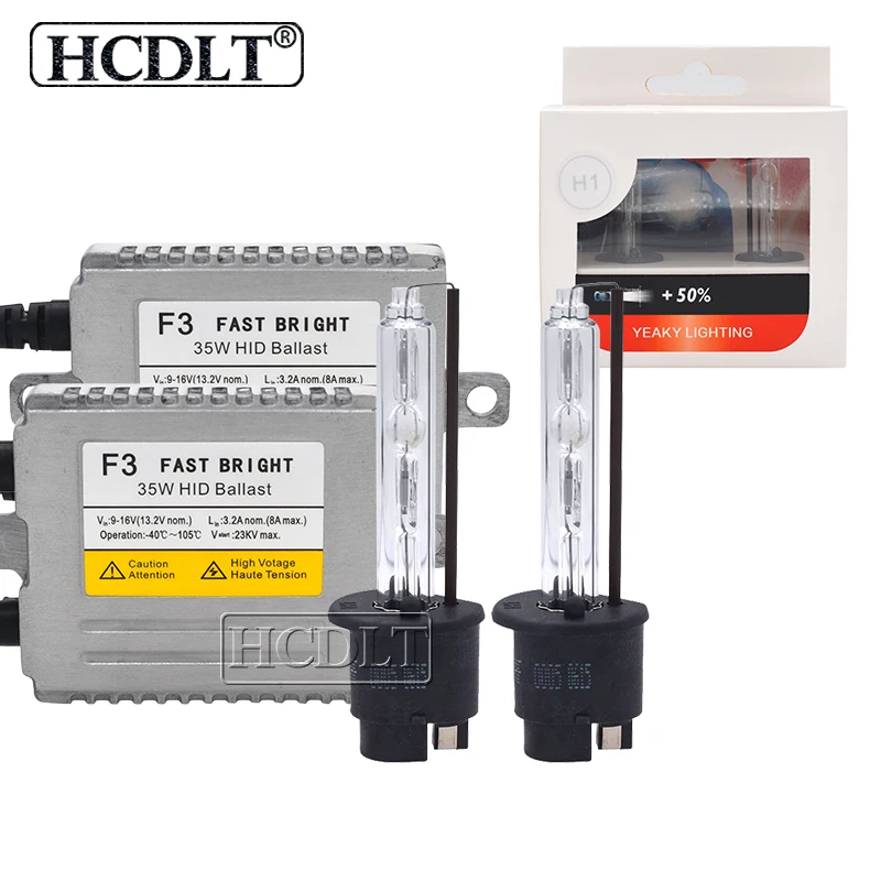 HCDLT 35W Yeaky Xenon H1 H3 H11 9005 9006 H7 HID Headlight Kit 4500K 5500K 6500K