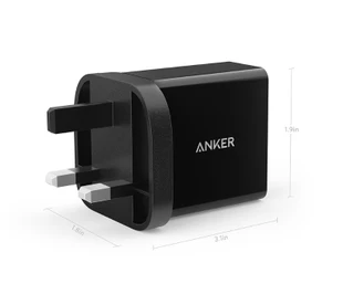 Быстрая зарядка 3,0, Anker 18 Вт USB настенное зарядное устройство вилка Великобритании/ЕС(Быстрая зарядка 2,0 совместима) порт питания+ 1 для iPhone iPad LG htc и т. Д - Тип штекера: Великобритания