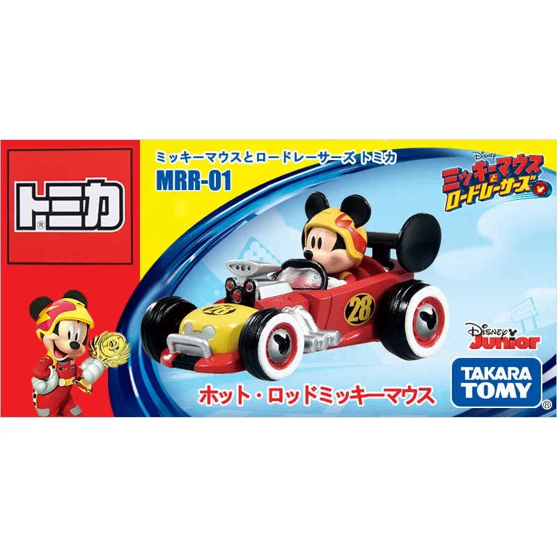 Takara Tomy Tomica Микки Маус родстер гоночные модели горячий стержень 5 см металлический
