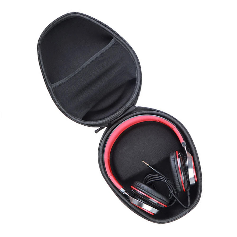 New EVA Storage Bag Carrying Case for Beats EP Sony MDRV6 Sennheiser HD 380 PRO Philips Beats and more Over ear Headphone Black