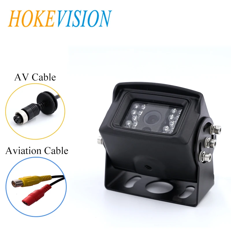 

HOKEVISION Reverse Camera Car Waterproof IP68 of Heavy Duty 18 LED IR Night Vision for Bus/RV/Truck/ Rear View Camera CMOS 600tv
