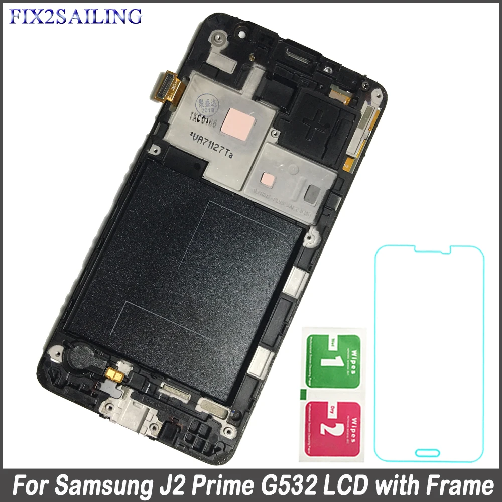 

100% Tested LCD Display Touch Screen Digitizer Assembly For Samsung Galaxy J2 Prime G532 G532 SM-G532 SM-G532F G532F with Frame