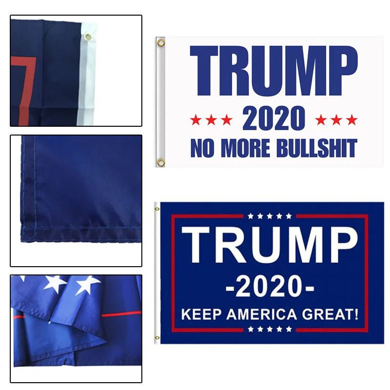 10PCs New Trump 2020 Flag Donald Keep America Great For President USA Accessory | Дом и сад