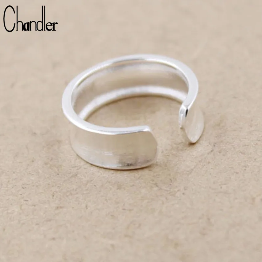 

Chandler 925s Silver Wide Concave Ring Geometrica Simple Ring For Women Men Knuckle Toe Chunky Bague Lovers Gift Fashion Jewelry