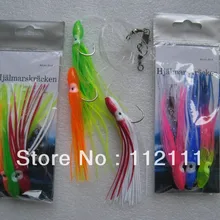 150 шт. рыболовную приманку, 50 пакета(ов) 12 см осьминог приманка с крючками, Sabiki