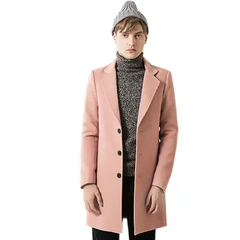 

New Arrival Autumn Handsome Jacket Trench Coat Men Brand Clothing Fashion Mens Long Coat Quality Male Overcoat