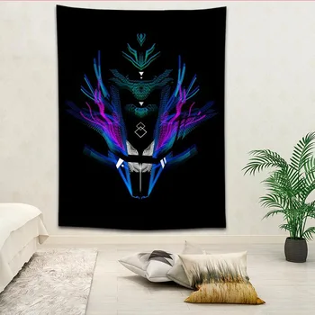 

Baphomet Tapestries For Living Room Bedroom Hanging Wall Tapestry Retro Home Decor Yoga Beach Mat Custom logo