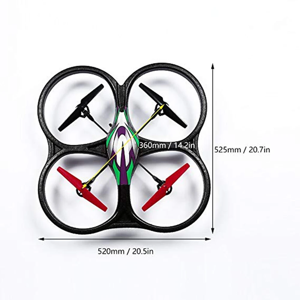 WLtoys V666 2 4G 4CH 6 axis для большого квадрокоптера с 5 8G FPV HD передача изображения в