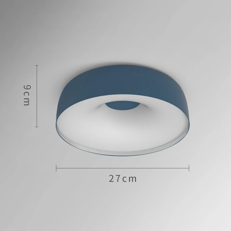 Nordic LED Ceiling Lighting Loft Ceiling Light Living Room Bedroom Home Decor Ceiling Lamp Accessory Kitchen Light Fixtures - Цвет корпуса: Blue